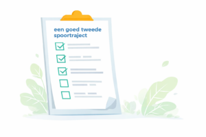 Illustratie van checklist voor een goed tweede spoortraject