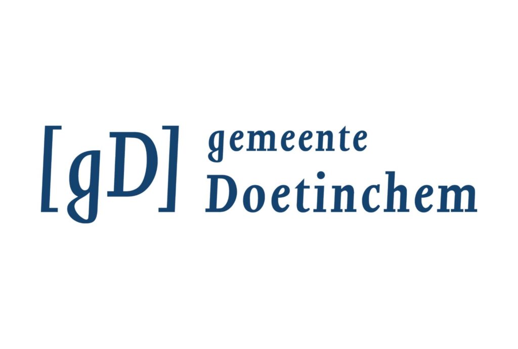 Logo van gemeente Doetinchem in blauwe letters op een witte achtergrond.