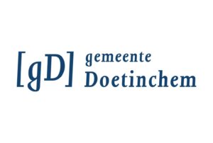 Logo van gemeente Doetinchem in blauwe letters op een witte achtergrond.